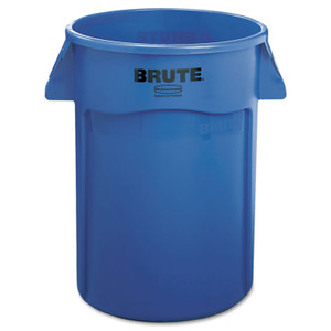 Rubbermaid Commercial Vented Round Brute Container, 44 gal, Plastic, Blue (RCP264360BE) View Product Image