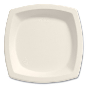 SOLO Bare Eco-Forward Sugarcane Dinnerware, ProPlanet Seal, Plate, 6.7" dia, Ivory, 125/Pack, 8 Packs/Carton (SCC6PSC2050CT) View Product Image