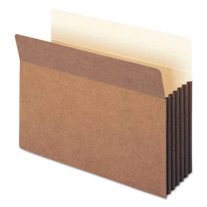 Smead Redrope TUFF Pocket Drop-Front File Pockets with Fully Lined Gussets, 5.25" Expansion, Letter Size, Redrope, 10/Box View Product Image