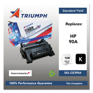 Triumph 751000NSH1221 Remanufactured CE390A (90A) Toner, 10,000 Page-Yield, Black View Product Image