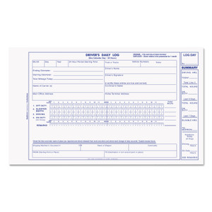 Rediform Driver's Daily Log Book, Two-Part Carbonless, 8.75 x 5.38, 31 Forms Total (REDS5031NCL) View Product Image