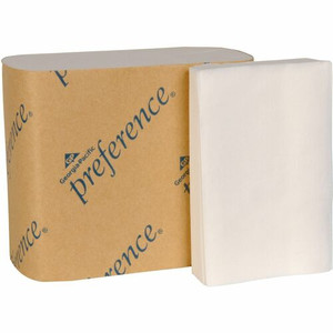 Preference Interfold Toilet Paper - 2 Ply - Interfolded - 4" Width x 5" Length - White - 400/Pack Product Image 