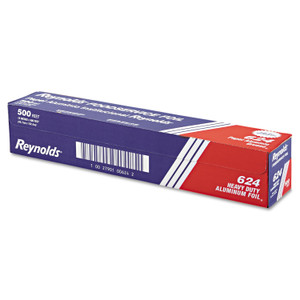 Reynolds Wrap Heavy Duty Aluminum Foil Roll, 18" x 500 ft, Silver (RFP624) View Product Image
