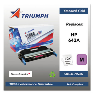 Triumph 751000NSH0286 Remanufactured Q5953A (643A) Toner, 10,000 Page-Yield, Magenta View Product Image