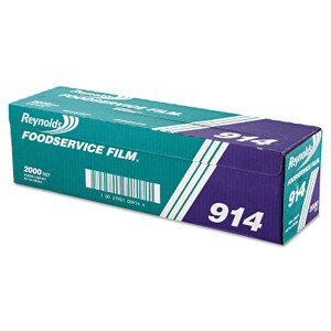 Reynolds Wrap PVC Film Roll with Cutter Box, 18" x 2,000 ft, Clear (RFP914) View Product Image