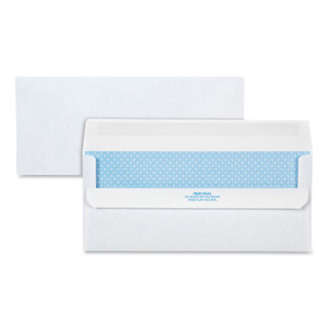 Quality Park Redi-Seal Security-Tint Envelope, #10, Commercial Flap, Redi-Seal Adhesive Closure, 4.13 x 9.5, White, 500/Box (QUA11218) View Product Image