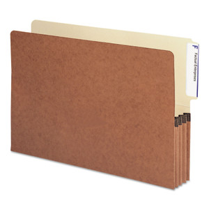 Smead Redrope Drop-Front End Tab File Pockets, 3.5" Expansion, Legal Size, Redrope, 10/Box View Product Image