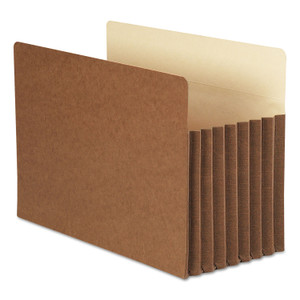 Smead Redrope TUFF Pocket Drop-Front File Pockets with Fully Lined Gussets, 7" Expansion, Legal Size, Redrope, 5/Box View Product Image