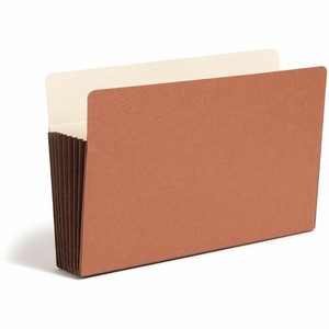 Smead TUFF Straight Tab Cut Legal Recycled File Pocket - 8 1/2" x 14" - 7" Expansion - 12.5 pt. - Redrope - Reinforced, Heavyweight Cover, Tear Resistant Product Image 