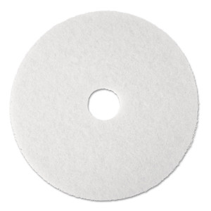 3M Low-Speed Super Polishing Floor Pads 4100, 20" Diameter, White, 5/Carton (MMM08484) View Product Image