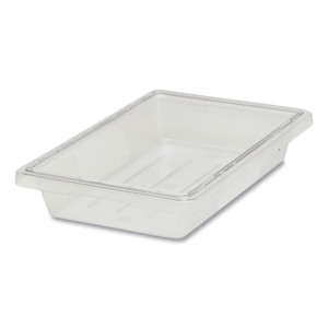 Rubbermaid Commercial Food/Tote Boxes, 5 gal, 12 x 18 x 9, Clear, Plastic (RCP3304CLE) Product Image 