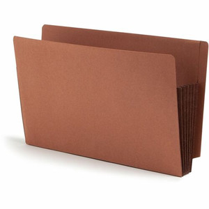 Smead Straight Tab Cut Legal Recycled File Pocket - 8 1/2" x 14" - 5 1/4" Expansion - End Tab Location - 12.5 pt. - 2 Plys Product Image 