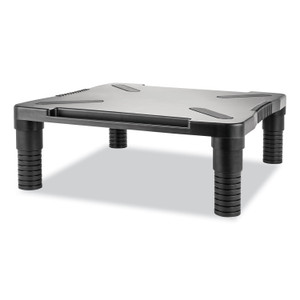 Innovera Single Level Monitor Riser, 13.13" x 13.5" x 4.92" to 7.28", Black View Product Image