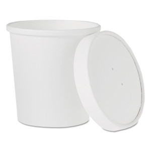 SOLO Flexstyle Double Poly Food Combo Packs, 16 oz, White, Paper, 25/Pack, 10 Packs/Carton View Product Image