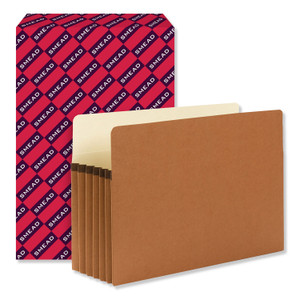 Smead Redrope Drop Front File Pockets, 5.25" Expansion, Legal Size, Redrope, 50/Box View Product Image