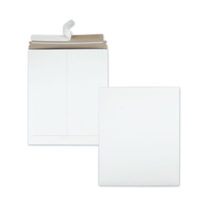 Quality Park Photo/Document Mailer, Cheese Blade Flap, Redi-Strip Adhesive Closure, 11 x 13.5, White, 25/Box View Product Image