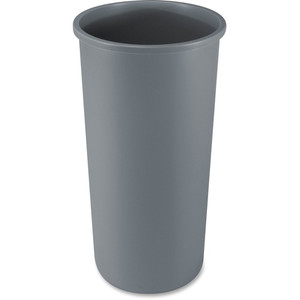 Rubbermaid Commercial Untouchable Round Container - 22 gal Capacity - Round - Crack Resistant, Durable - 30.1" Height x 15.8" Diameter - Linear Low-Density Polyethylene (LLDPE) - (RCP354600GY) Product Image 