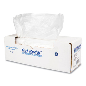 Inteplast Group Bun Rack and Pan Cover, 52 x 80, 1-Rack, 15 Micron, Clear, 50/Carton View Product Image