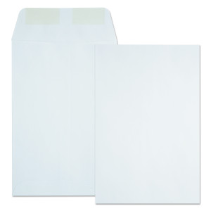Quality Park Catalog Envelope, 24 lb Bond Weight Paper, #1, Square Flap, Gummed Closure, 6 x 9, White, 500/Box (QUA40788) View Product Image