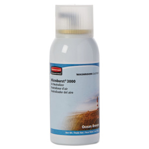 Rubbermaid Commercial Microburst 3000 Refill, Ocean Breeze, 2 oz Aerosol Spray, 12/Carton View Product Image