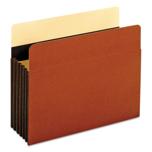 Pendaflex Heavy-Duty File Pockets, 5.25" Expansion, Letter Size, Redrope, 10/Box View Product Image