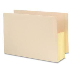 Smead Manila End Tab File Pockets with Tear Resistant Gussets, 5.25" Expansion, Legal Size, Manila, 10/Box View Product Image