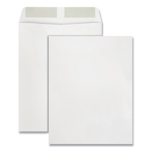 Quality Park Catalog Envelope, 28 lb Bond Weight Paper, #13 1/2, Square Flap, Gummed Closure, 10 x 13, White, 250/Box (QUA41689) View Product Image