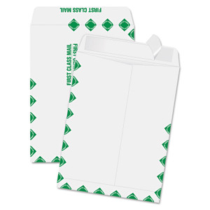Quality Park Redi-Strip Catalog Envelope, First Class, #10 1/2, Cheese Blade Flap, Redi-Strip Adhesive Closure, 9 x 12, White, 100/Box View Product Image