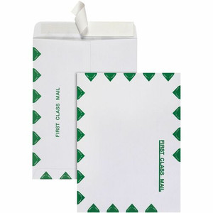 Quality Park 9 x 12 Catalog Mailing Envelopes with Redi-Strip Self-Seal Closure - Catalog - 9" Width x 12" Length - 28 lb - Peel & Seal - White Product Image 