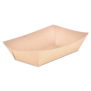 SCT Eco Food Trays, 5 lb Capacity, Brown Kraft, Paper, 500/Carton (SCH0529) View Product Image