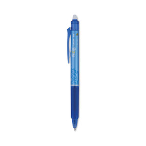 Pilot FriXion Clicker Erasable Gel Pen, Retractable, Extra-Fine 0.5 mm, Blue Ink, Blue Barrel, Dozen View Product Image
