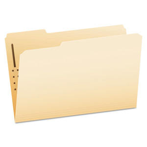 Pendaflex Manila Fastener Folders, 1/3-Cut Tabs, 1 Fastener, Legal Size, Manila Exterior, 50/Box View Product Image