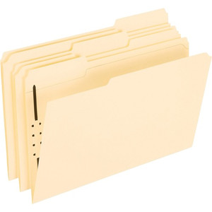 Pendaflex 1/3 Tab Cut Legal Recycled Top Tab File Folder - 8 1/2" x 14" - 1 Fastener(s) - 2" for Folder - Top Tab Location - Assorted Tab Position Product Image 