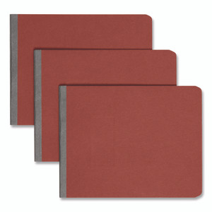 Smead Prong Fastener Premium Pressboard Report Cover, Two-Piece Prong Fastener, 2" Capacity, 8.5 x 11, Red/Red View Product Image
