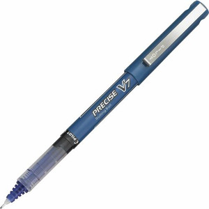 Pilot Precise V7 Fine Premium Capped Rolling Ball Pens - 0.7 mm Fine Pen Point - Blue Ink - Blue Plastic Barrel Product Image 