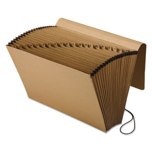 Pendaflex Kraft Indexed Expanding File, 21 Sections, Elastic Cord Closure, 1/21-Cut Tabs, Legal Size, Brown (PFXK19AOX) View Product Image