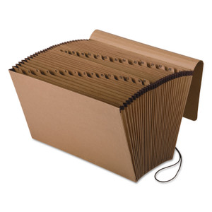 Pendaflex Kraft Indexed Expanding File, 31 Sections, Elastic Cord Closure, 1/15-Cut Tabs, Legal Size, Brown View Product Image