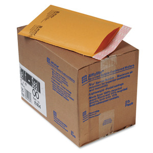 Sealed Air Jiffylite Self-Seal Bubble Mailer, #00, Barrier Bubble Air Cell Cushion, Self-Adhesive Closure, 5 x 10, Brown Kraft, 25/CT (SEL10184) View Product Image