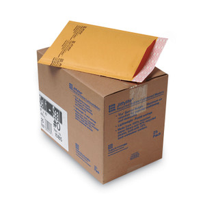 Sealed Air Jiffylite Self-Seal Bubble Mailer, #0, Barrier Bubble Air Cell Cushion, Self-Adhesive Closure, 6 x 10, Brown Kraft, 25/CT View Product Image