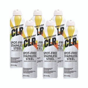 CLR Spot-Free Stainless Steel Cleaner, Citrus, 12 oz Can, 6/Carton View Product Image