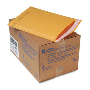 Sealed Air Jiffylite Self-Seal Bubble Mailer, #3, Barrier Bubble Air Cell Cushion, Self-Adhesive Closure, 8.5 x 14.5, Brown Kraft, 25/CT (SEL10188) View Product Image