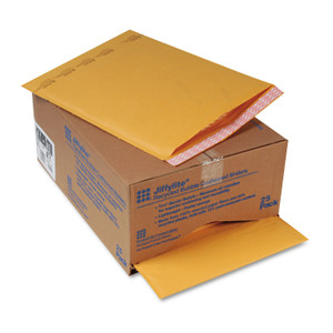 Sealed Air Jiffylite Self-Seal Bubble Mailer, #7, Barrier Bubble Air Cell Cushion, Self-Adhesive Closure, 14.25 x 20, Brown Kraft, 25/CT (SEL10192) View Product Image