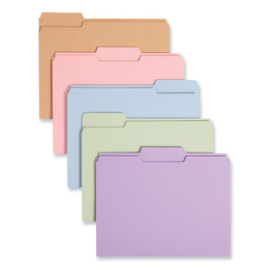 Smead Colored File Folders, 1/3-Cut Tabs: Assorted, Letter Size, 0.75" Expansion, Assorted Colors, 100/Box View Product Image