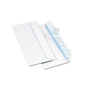 Quality Park Redi-Strip Security Tinted Envelope, #10, Commercial Flap, Redi-Strip Heat-Resistant Closure, 4.13 x 9.5, White, 500/Box (QUA69122) View Product Image