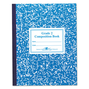 Roaring Spring Grade School Ruled Composition Book, Manuscript Format, Blue Cover, (50) 9.75 x 7.75 Sheets View Product Image