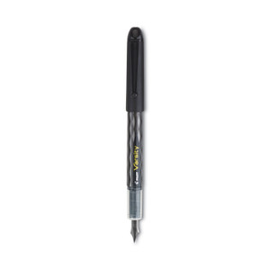 Pilot Varsity Fountain Pen, Medium 1 mm, Black Ink, Clear/Black Barrel View Product Image