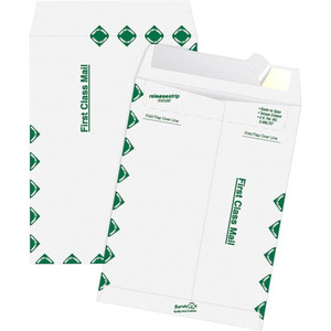 Survivor 12 x 15-1/2 DuPont Tyvek First Class Border Catalog Mailer - First Class Mail - #15 1/2 - 12" Width x 15 1/2" Length - 14 lb - Peel & Seal Product Image 