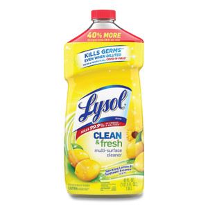 LYSOL Brand Clean and Fresh Multi-Surface Cleaner, Sparkling Lemon and Sunflower Essence Scent, 40 oz Bottle (RAC78626EA) View Product Image
