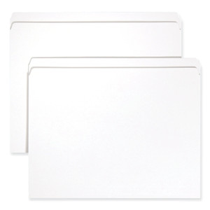 Smead Reinforced Top Tab Colored File Folders, Straight Tabs, Letter Size, 0.75" Expansion, White, 100/Box View Product Image