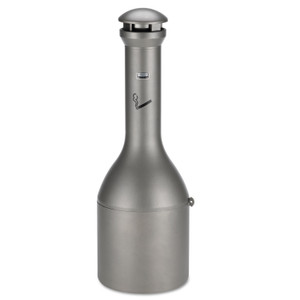 Rubbermaid Commercial Infinity Traditional Smoking Receptacle, 4.1 gal, 13 dia x 39h, Antique Pewter (RCP9W33APE) View Product Image